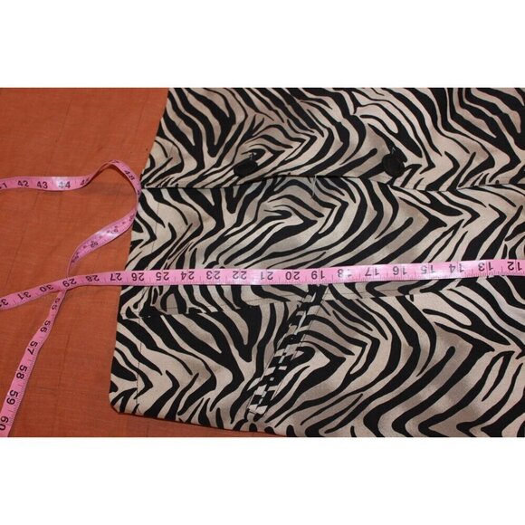 Chicos Zebra Print Button-Up Jacket Size 3x Womens Animal Print Blazer - Picture 7 of 8